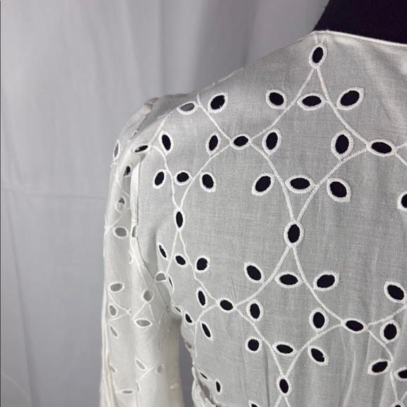 Gianni Bini Katrina White Eyelet Dress Size M - Picture 12 of 13